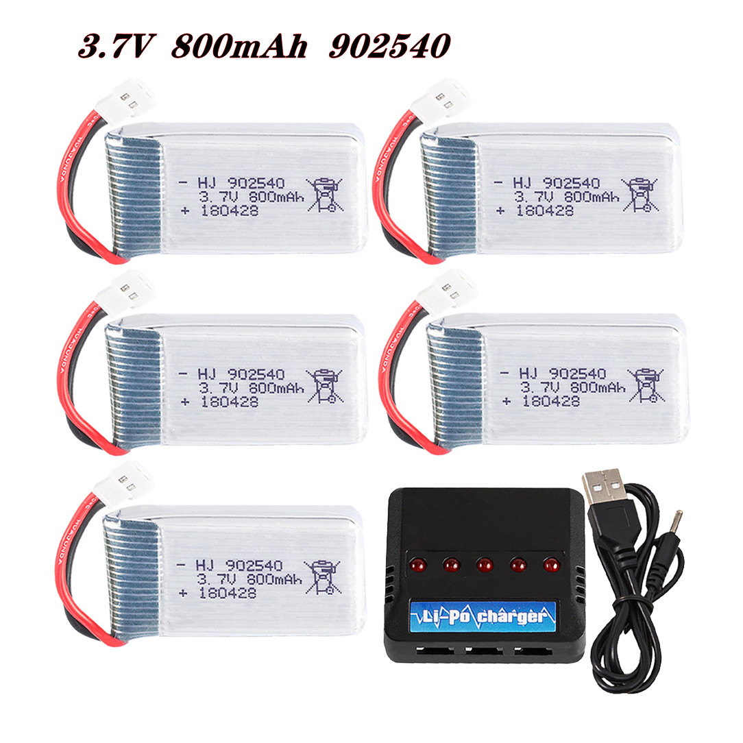Drone Gimbal Controller - 3.7V 800mAh 902540 25C Lipo Battery